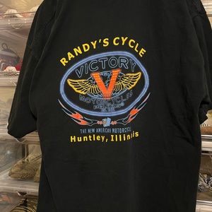 Victory Motorcycle graphic mens T shirt